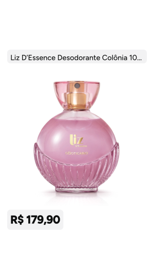 Liz d essence desodorante colônia